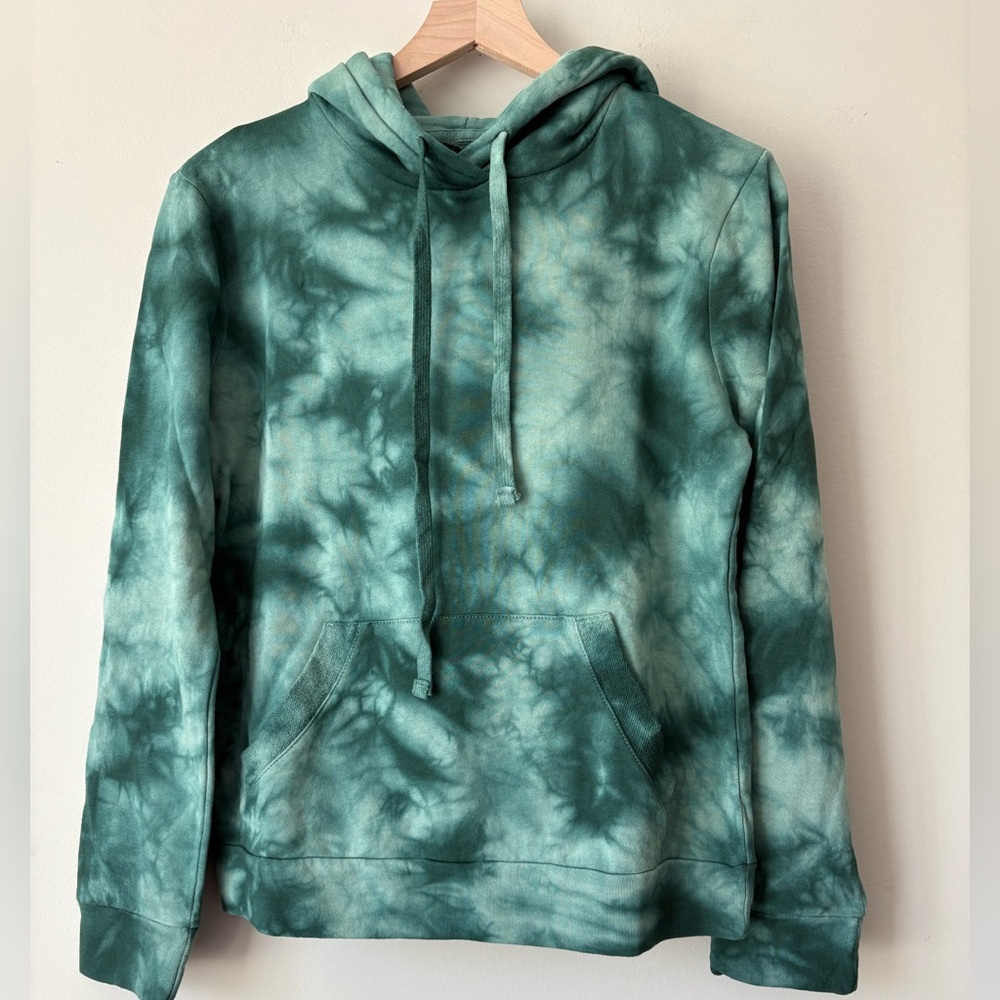 Dance & Marvel Green Tie-Dye Hoodie - S